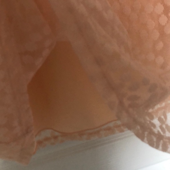 NWT Nordstrom Dee Elle Lace Spring Blush Peach Polka Dot Sleeveless Shift Dress - Picture 7 of 12